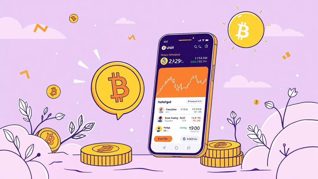 업비트 비트코인 구매 방법 (illustration 스타일)