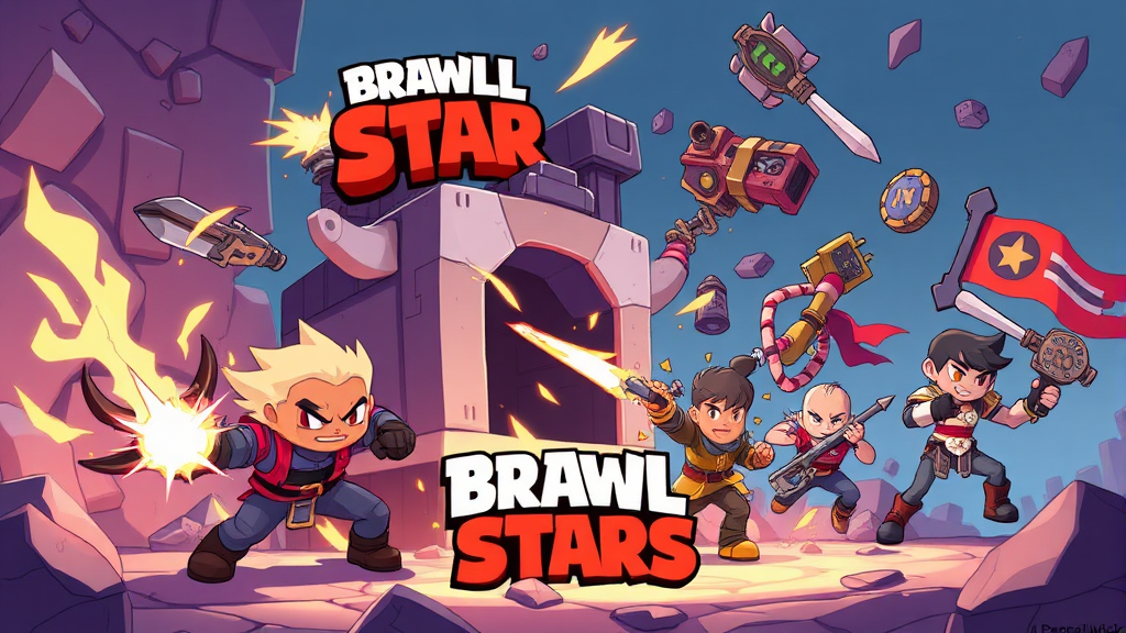 브롤스타즈 게임 모드별 공략 (illustration 스타일)