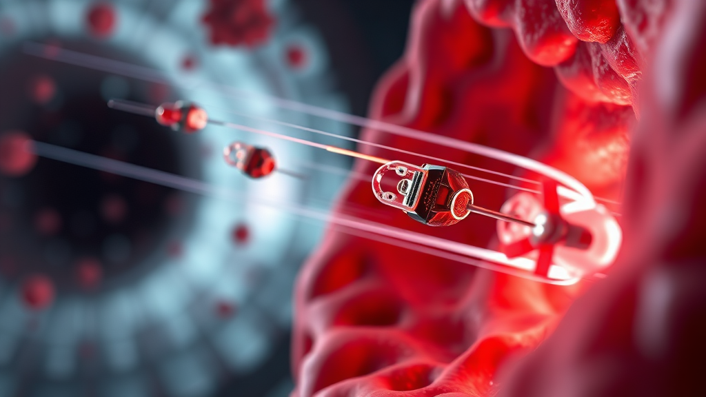 눈에 보이지 않는 혁신: 마이크로 로봇, 미래를 열다 4 마이크로 로봇의 작동 원리 (realistic 스타일)