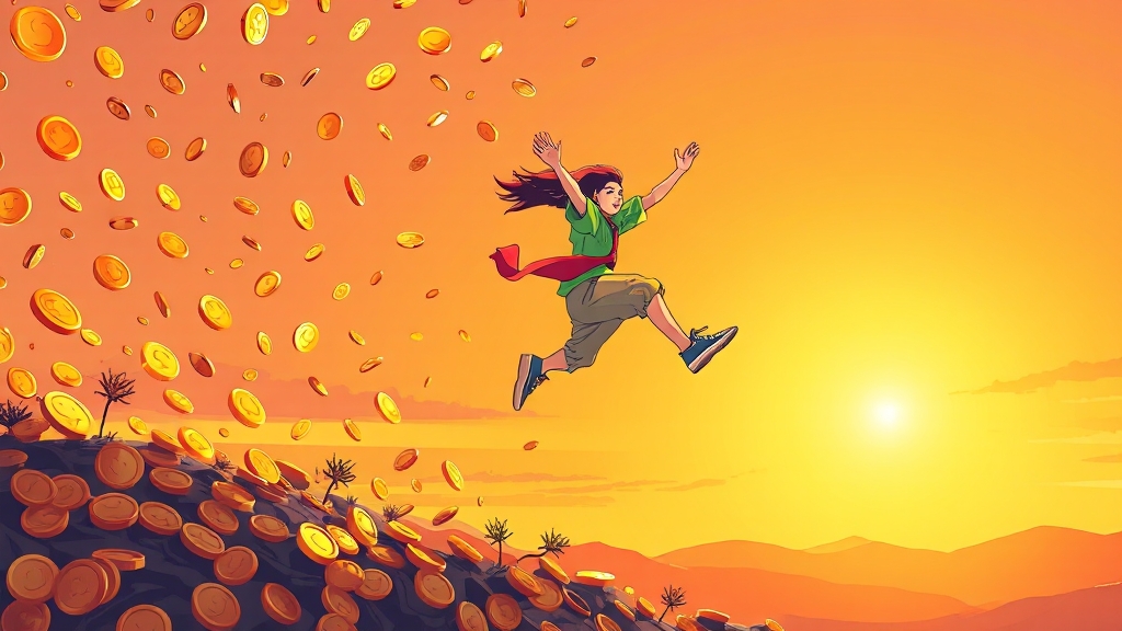 청년도약계좌 장점과 한계 (illustration 스타일)