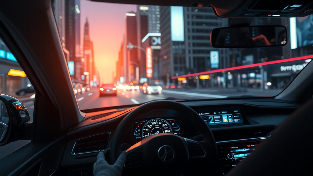 운전자 보조 시스템 및 안전 기능 (realistic 스타일)