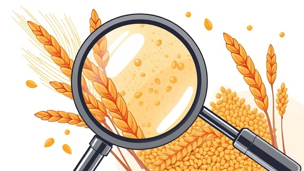 카무트 효소 섭취 시 주의사항 및 부작용 (illustration 스타일)