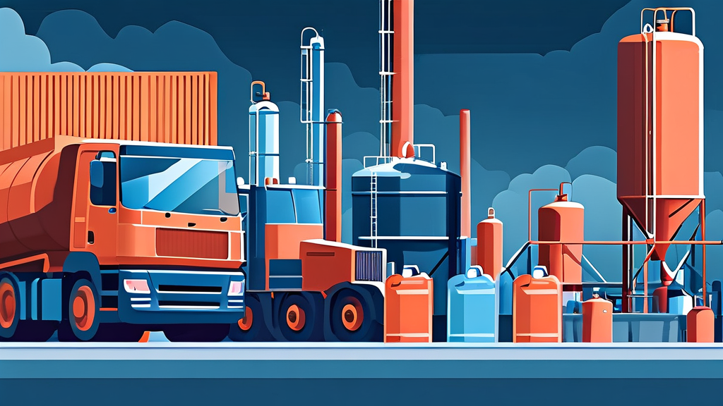 나프타 수급 불안의 연쇄 파급 효과 (illustration 스타일)