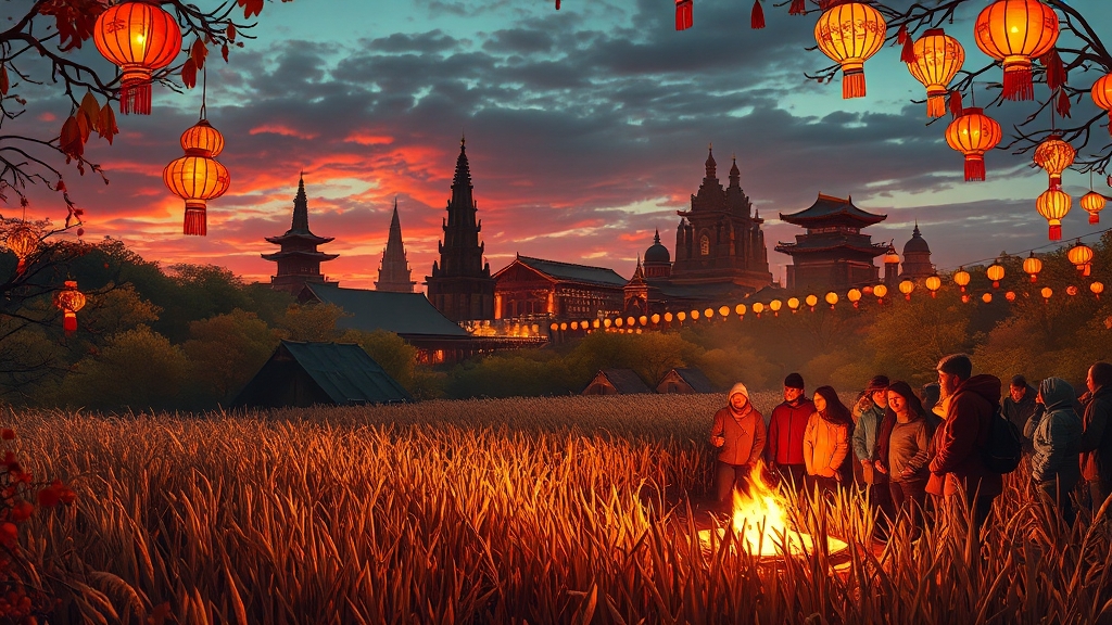 가을 축제, 어디로 갈까? (realistic 스타일)