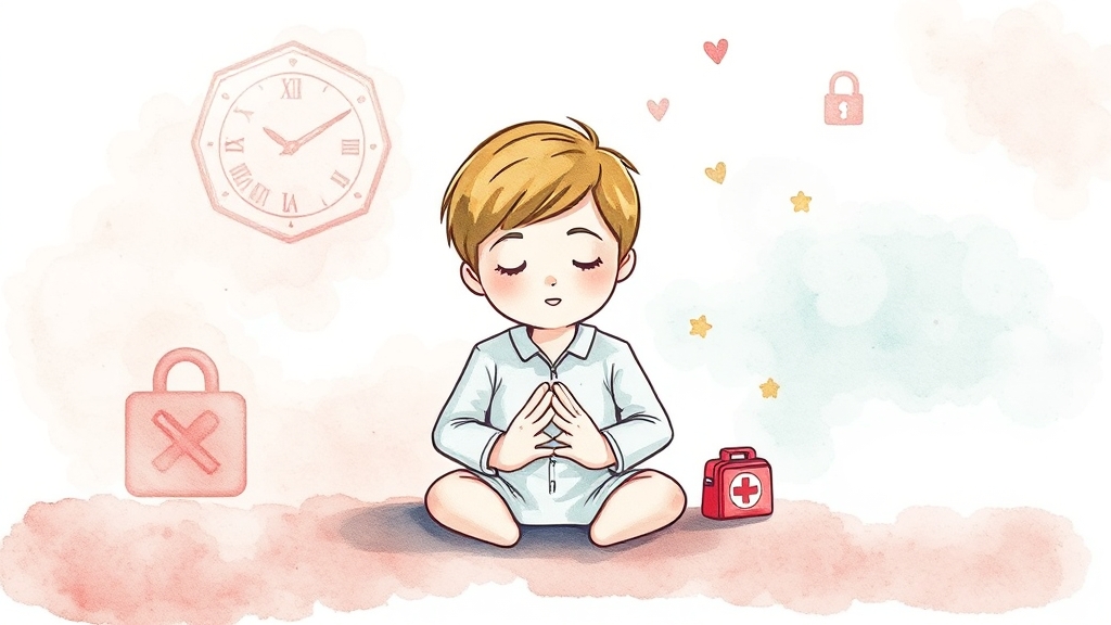 응급 상황 대처법과 안전 교육 (watercolor 스타일)