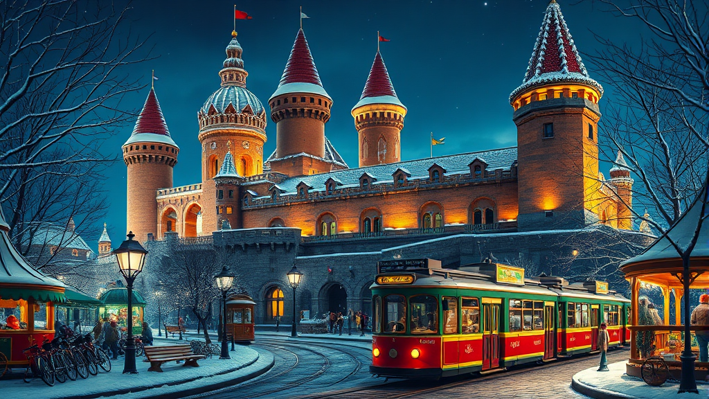 루덴시아 테마파크의 다채로운 갤러리 탐방 (realistic 스타일)