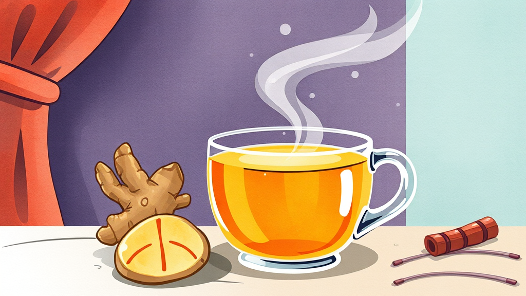 생강청, 왜 좋을까? (cartoon 스타일)