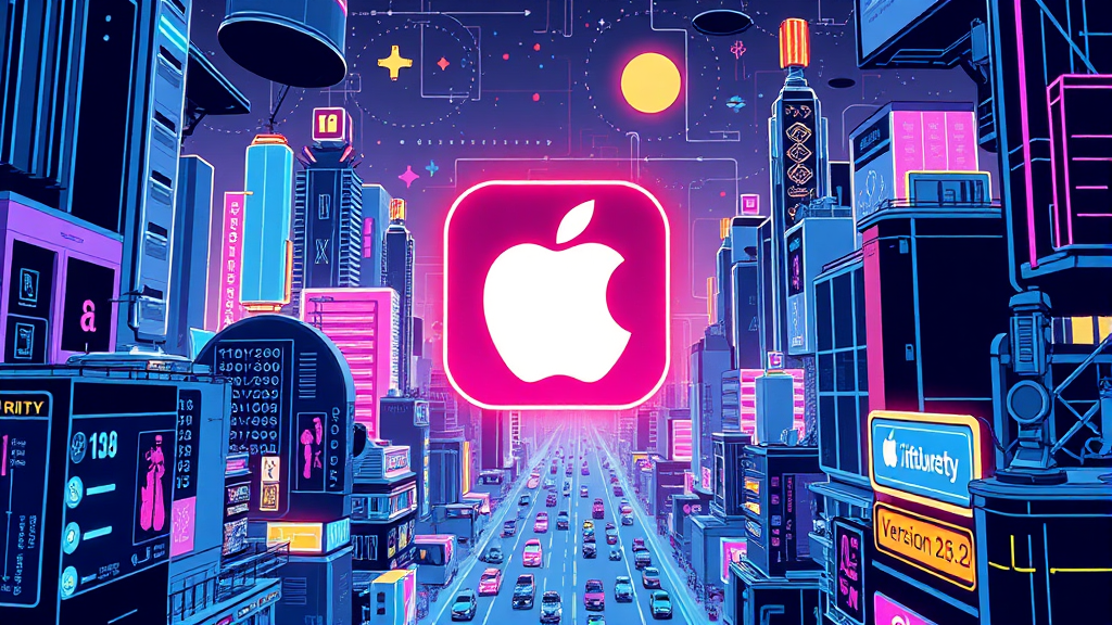 iOS 26.2 RC 배포 시작 (illustration 스타일)