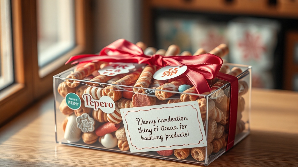 빼빼로 포장 아이디어 (realistic 스타일)