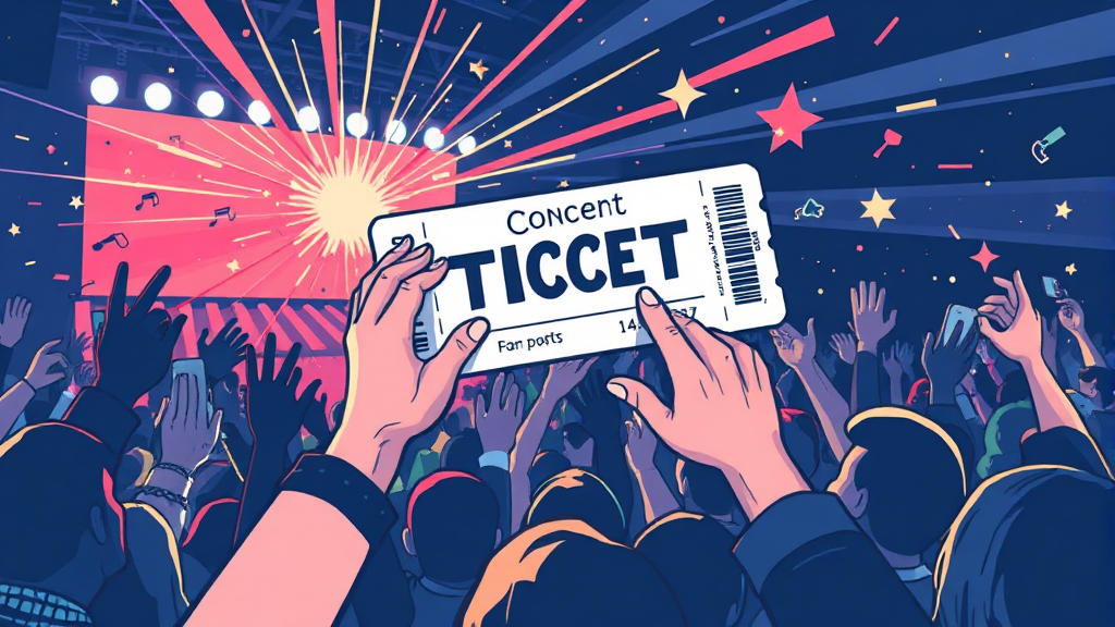 티켓팅 성공 전략 (illustration 스타일)