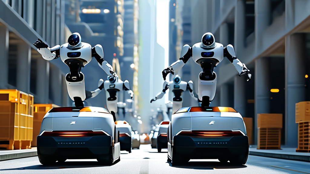 현대차 주가 전망: 로봇, AI, 그리고 미래 (realistic 스타일)