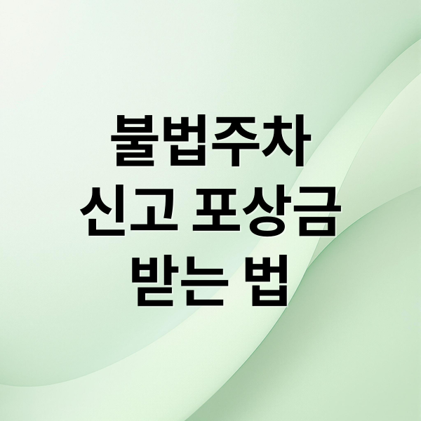 불법주차
신고 포상금
받는 법 (불법주차 신고 포상금)