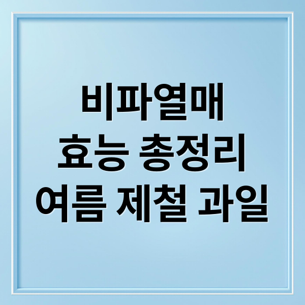 비파열매
효능 총정리
여름 제철 과일 (비파열매 효능 먹는법)