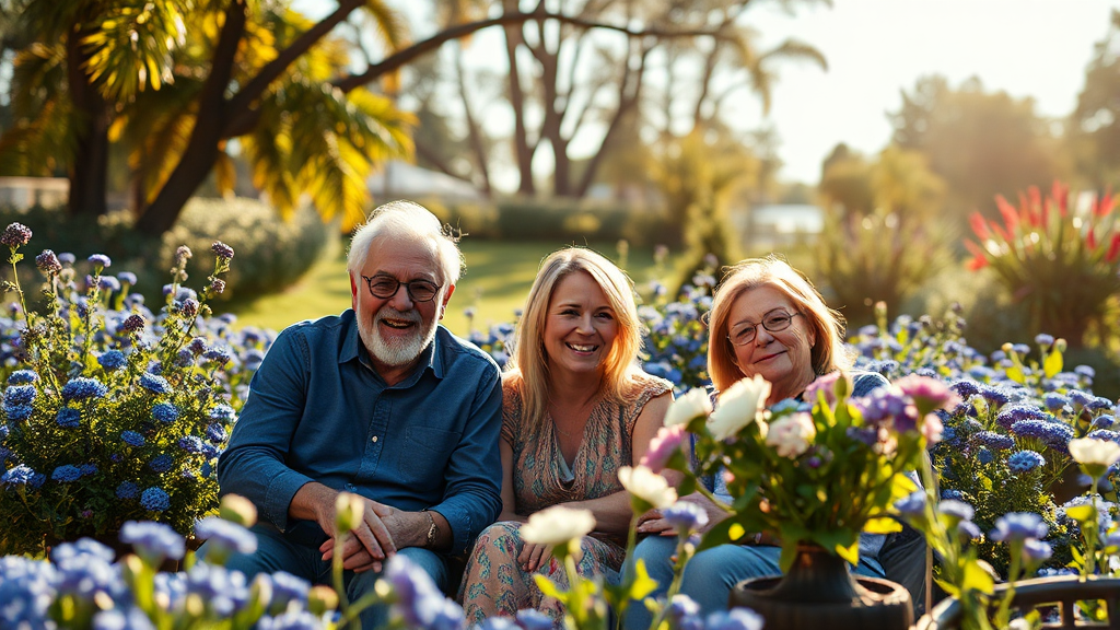리조트형 추모 공간 (realistic 스타일)