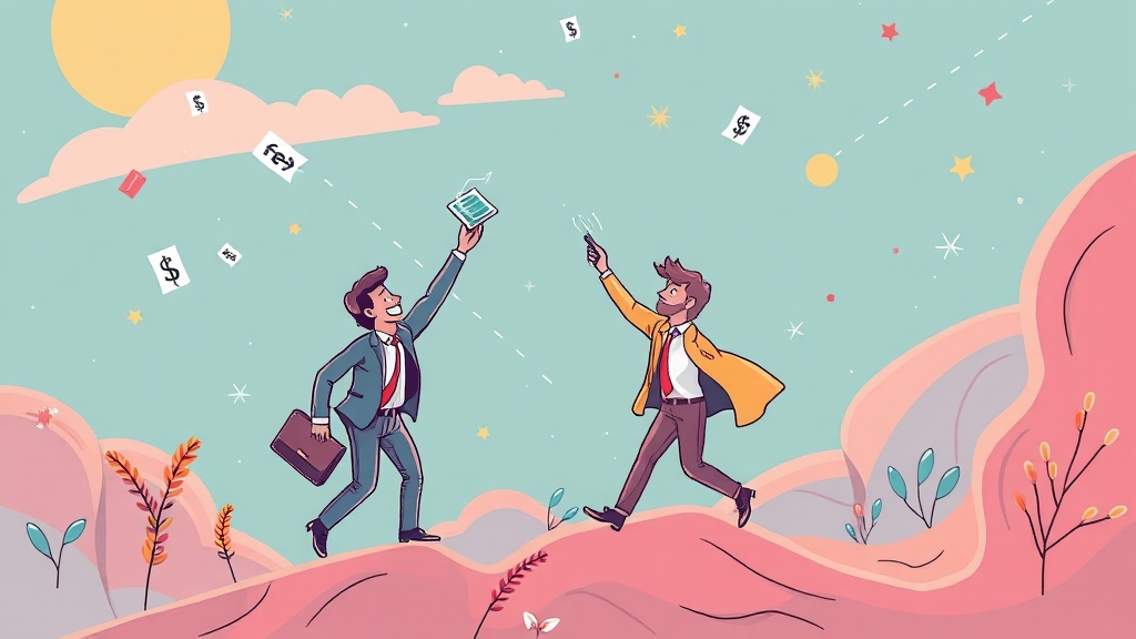 결론, 정책자금으로 비상 (illustration 스타일)