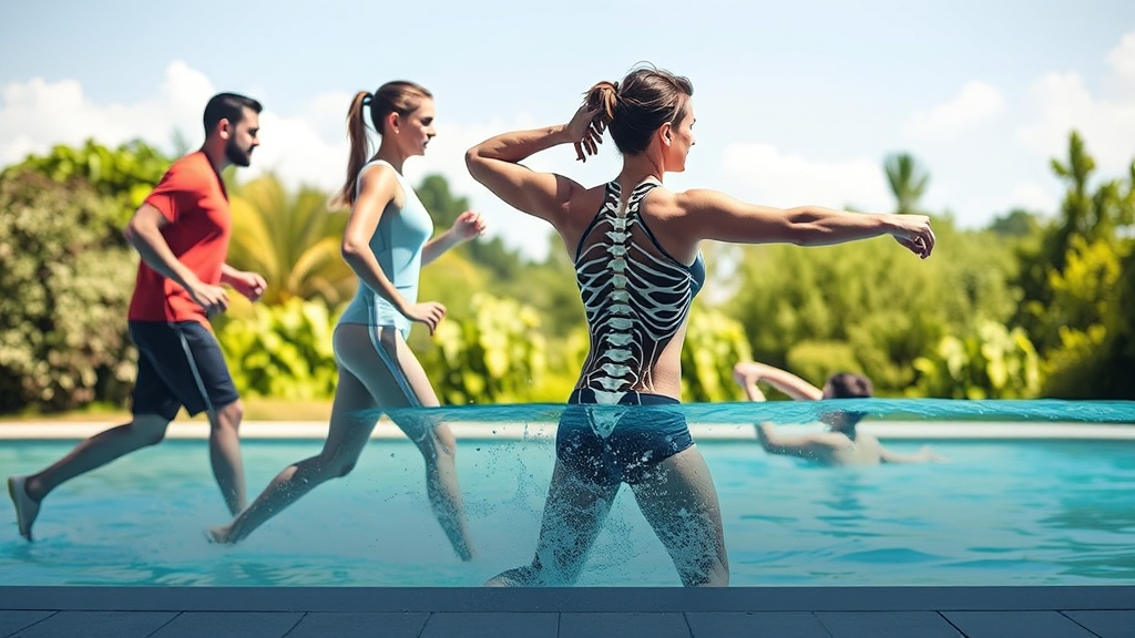 척추압박골절 후 회복 관리 (realistic 스타일)