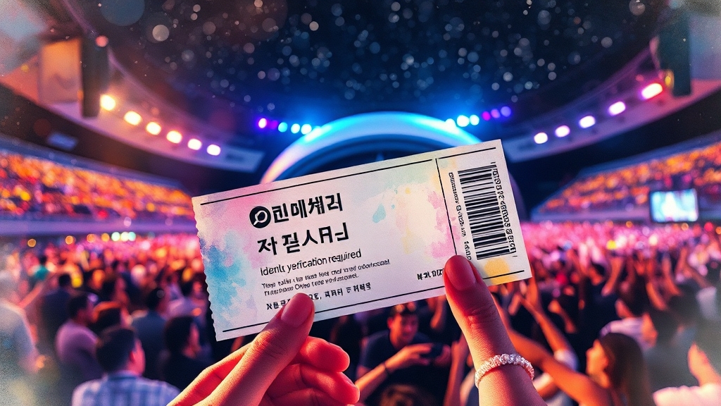 예매 전 확인 사항: 본인 인증 필수 (watercolor 스타일)