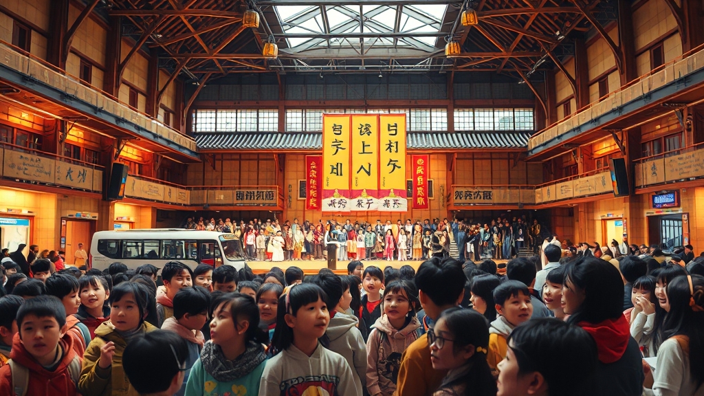 공연장 위치 및 교통 가이드 (realistic 스타일)