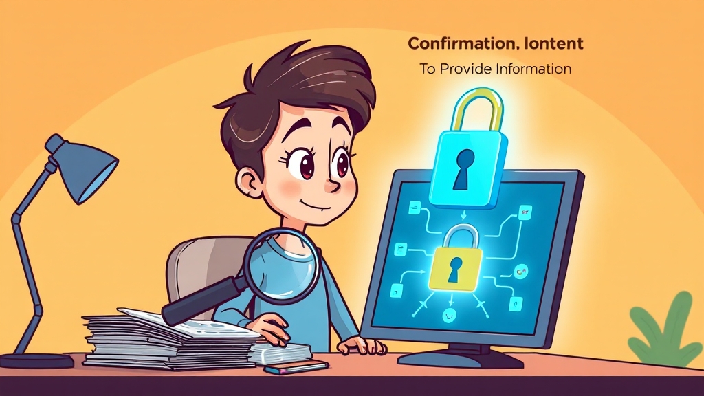 이용 시 유의사항 및 보안 (cartoon 스타일)