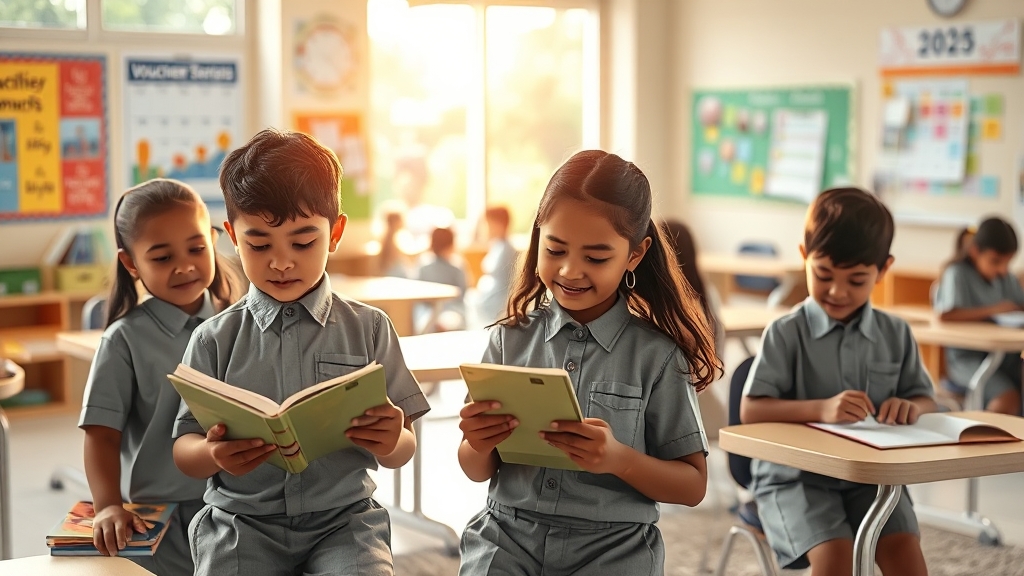 교육급여 바우처란? (realistic 스타일)