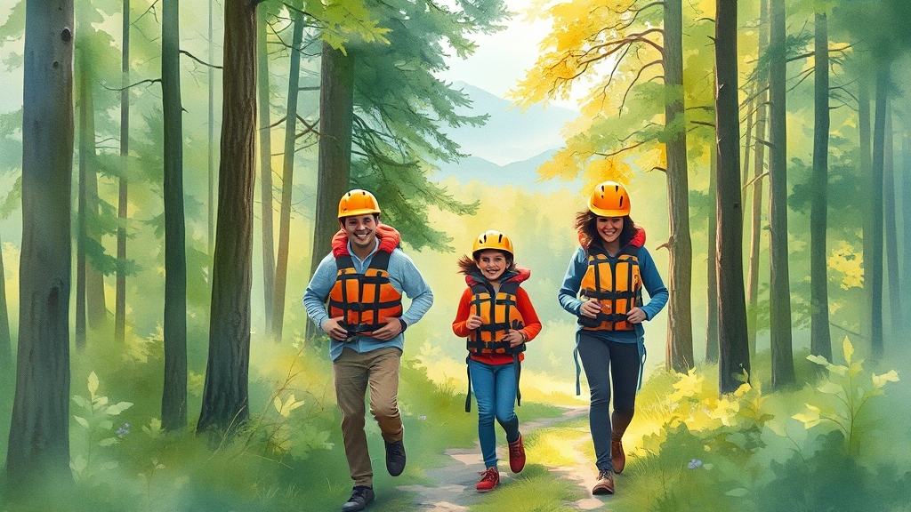 안전하고 즐거운 휴양림 이용법 (watercolor 스타일)