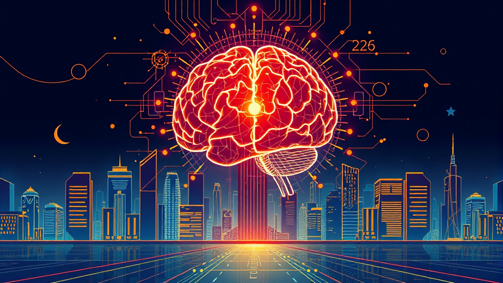 AI 기술, 어디까지 발전할까? (illustration 스타일)