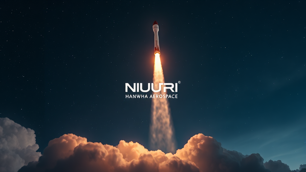 누리호 성공 의미와 시장 영향 (realistic 스타일)