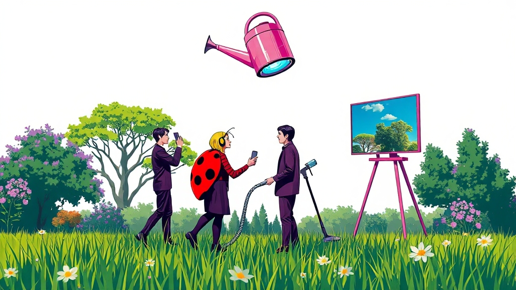 러브버그 퇴치 및 관리법 (popart 스타일)