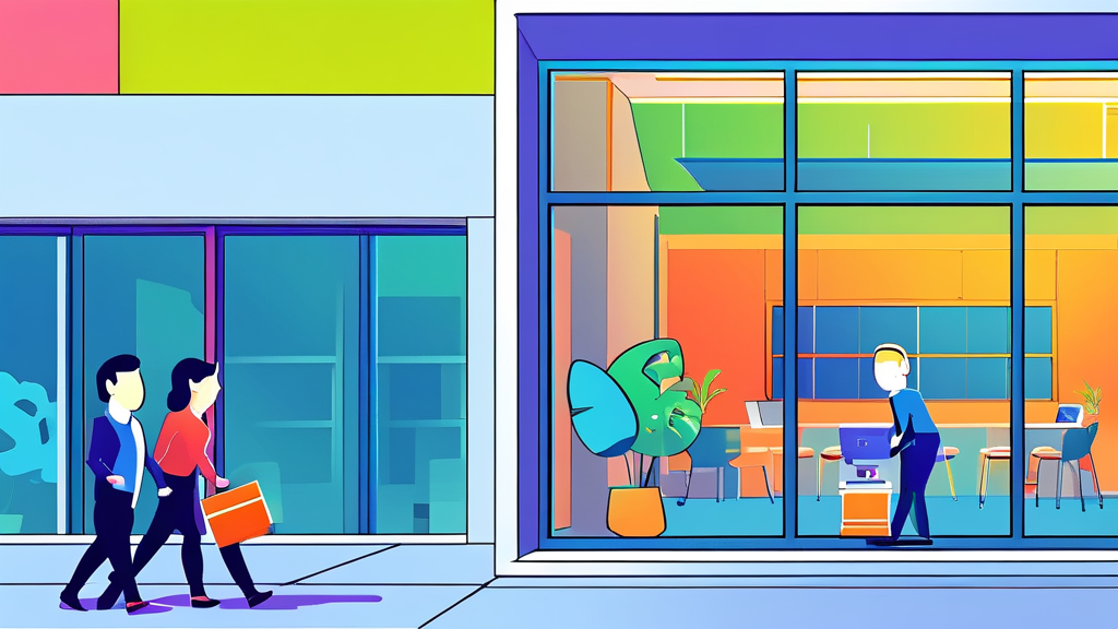 기술 발전과 산업별 투자 기회 탐색 (cartoon 스타일)