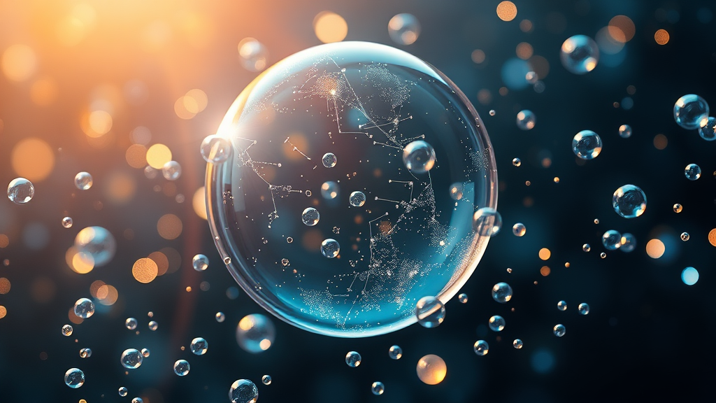 AI와 첨단 산업: 혁신과 거품 사이의 균형 (realistic 스타일)