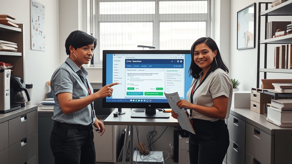 정부 및 플랫폼의 대응 노력 (realistic 스타일)