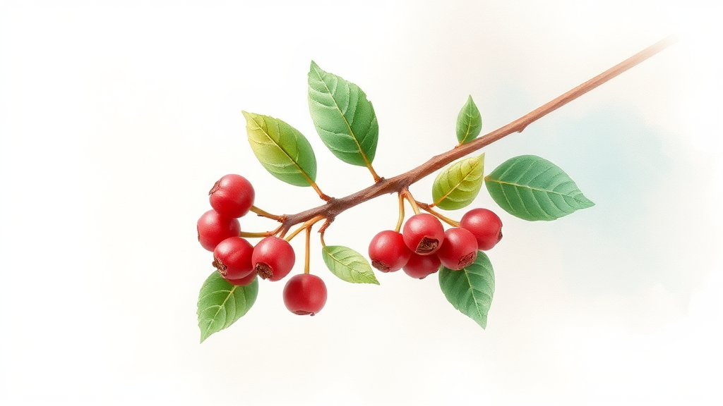 마가목의 놀라운 효능 알아보기 (watercolor 스타일)