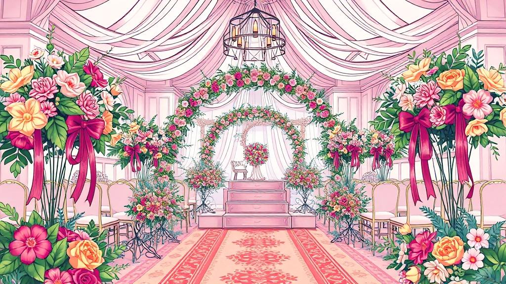 화환 선택 시 고려 사항 (illustration 스타일)