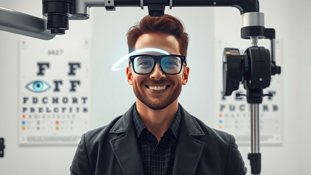 시력 기준, 꼼꼼히 확인! (realistic 스타일)