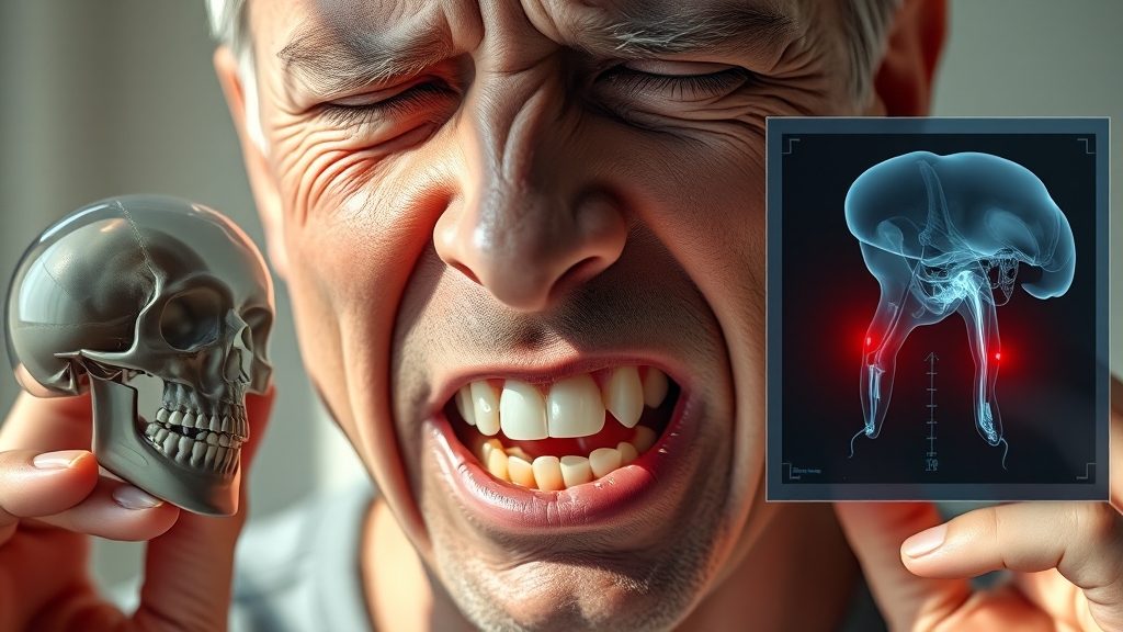 발치 후 턱관절 통증 원인 (realistic 스타일)