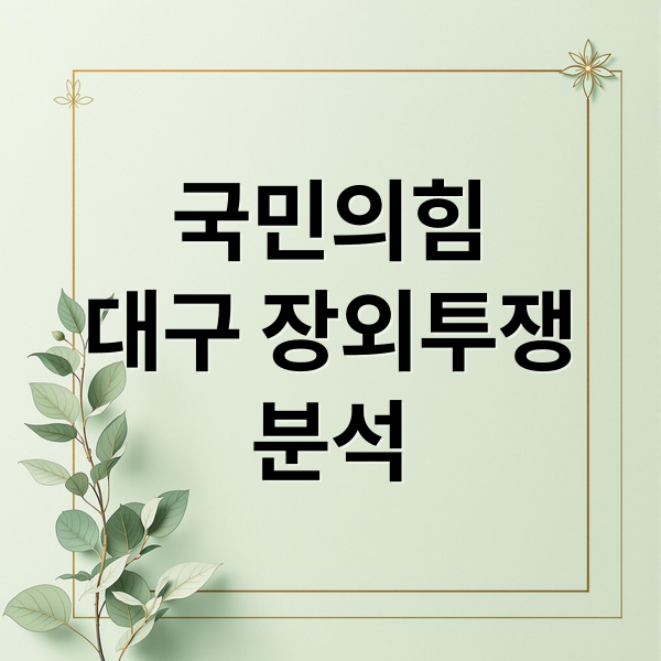 국민의힘
대구 장외투쟁
분석 (국민의힘 장외투쟁 대구)