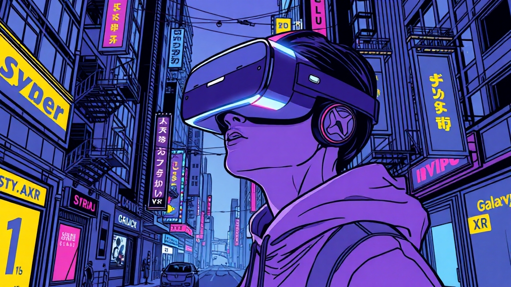 갤럭시 XR: 가상 모델 개요 (illustration 스타일)