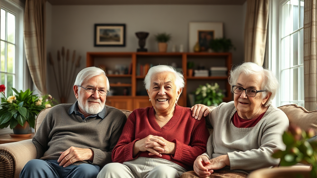 실버타운 유형별 특징 (realistic 스타일)