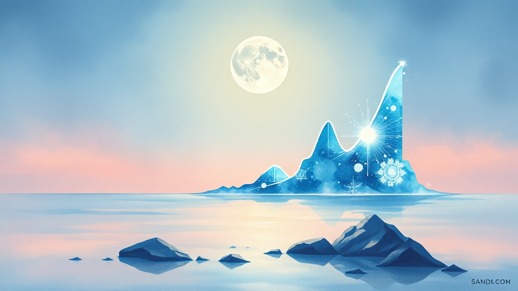 주가 상승, 핵심 요인은? (watercolor 스타일)