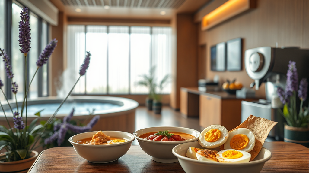 부대시설 및 편의시설 안내 (realistic 스타일)