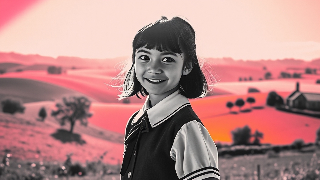 순천 드라마세트장: 동화 속 풍경 (popart 스타일)