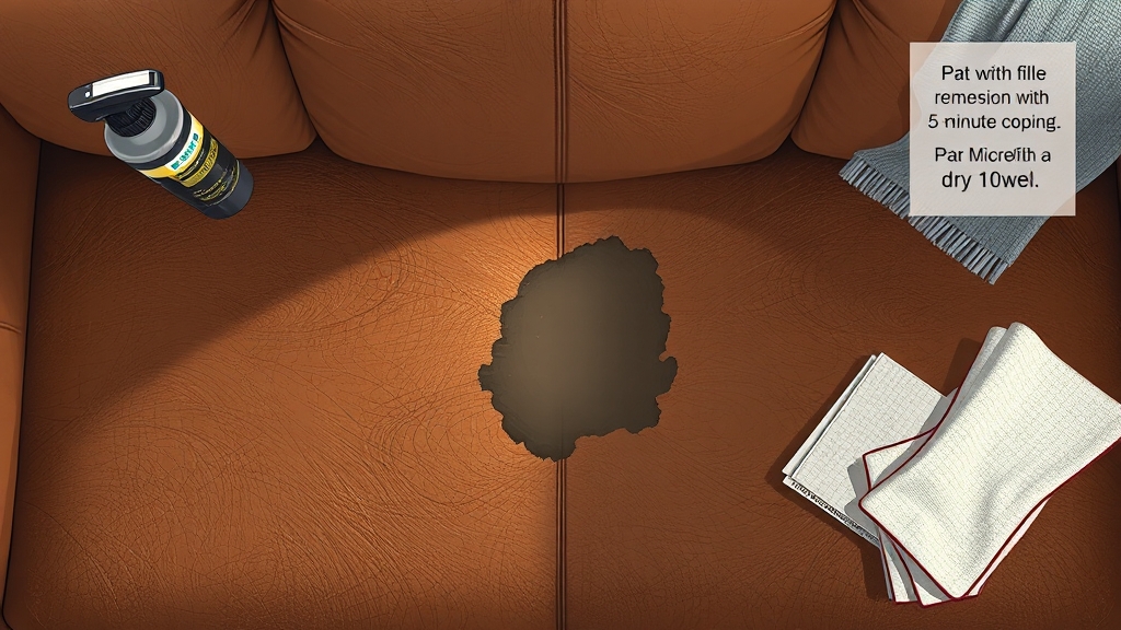 얼룩 발생! 초기 대처가 중요 (illustration 스타일)