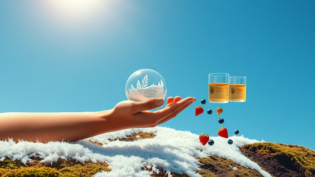 피부 장벽 강화 및 면역력 증진 (realistic 스타일)