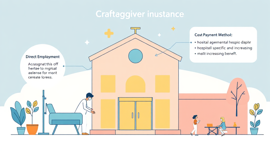 간병인 보험의 기본 구조 이해하기 (illustration 스타일)