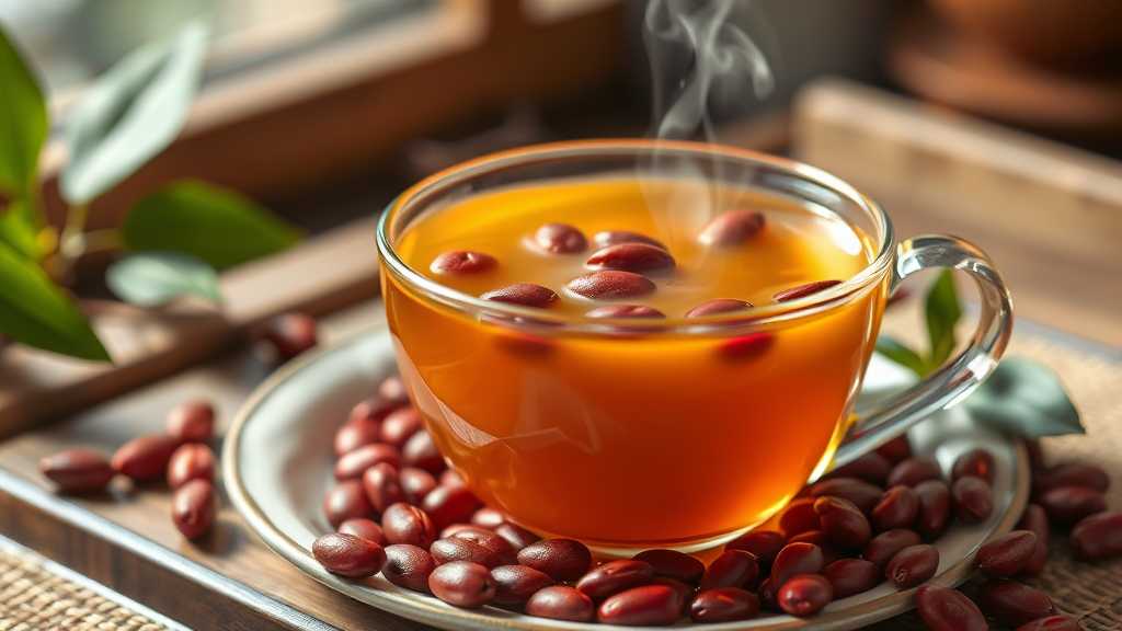 호박팥차, 뭘까요? (realistic 스타일)