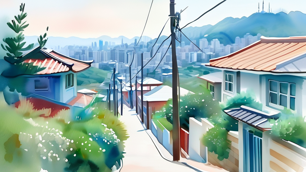 수요와 공급의 구조적 불균형 심화 (watercolor 스타일)
