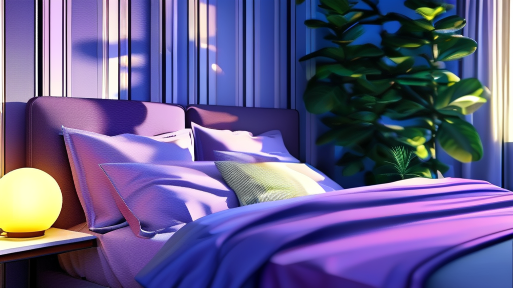 약물 치료의 한계와 자연스러운 수면을 위한 노력 (realistic 스타일)