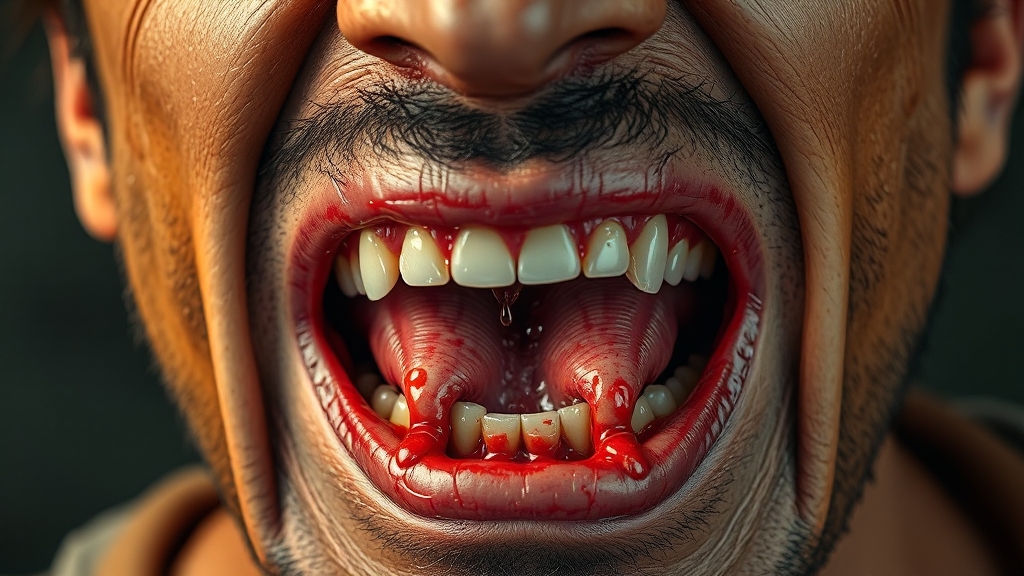 구내염, 왜 생기는 걸까? (realistic 스타일)