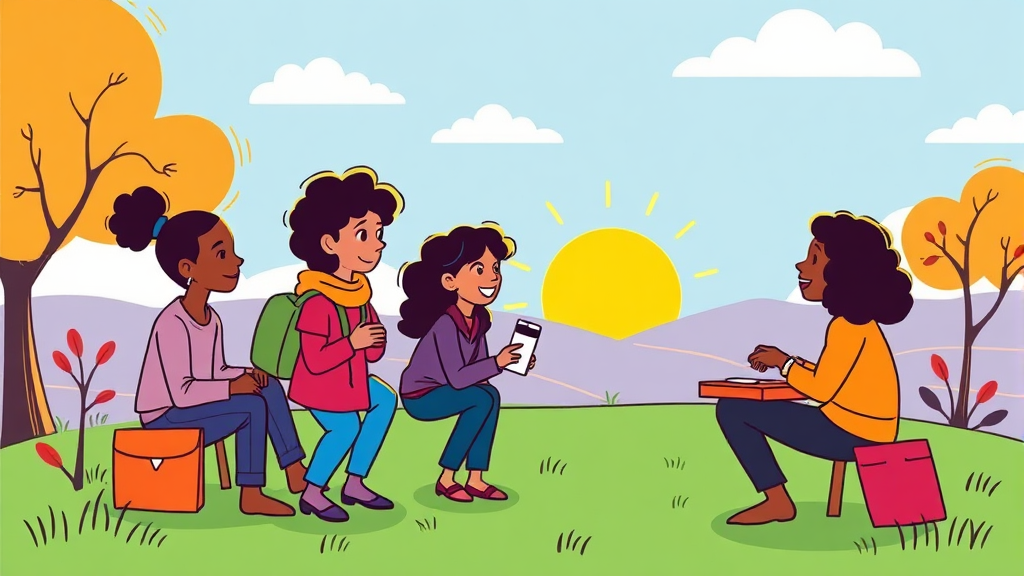 취업 취약계층을 위한 2026년 고용 지원 사업 (cartoon 스타일)