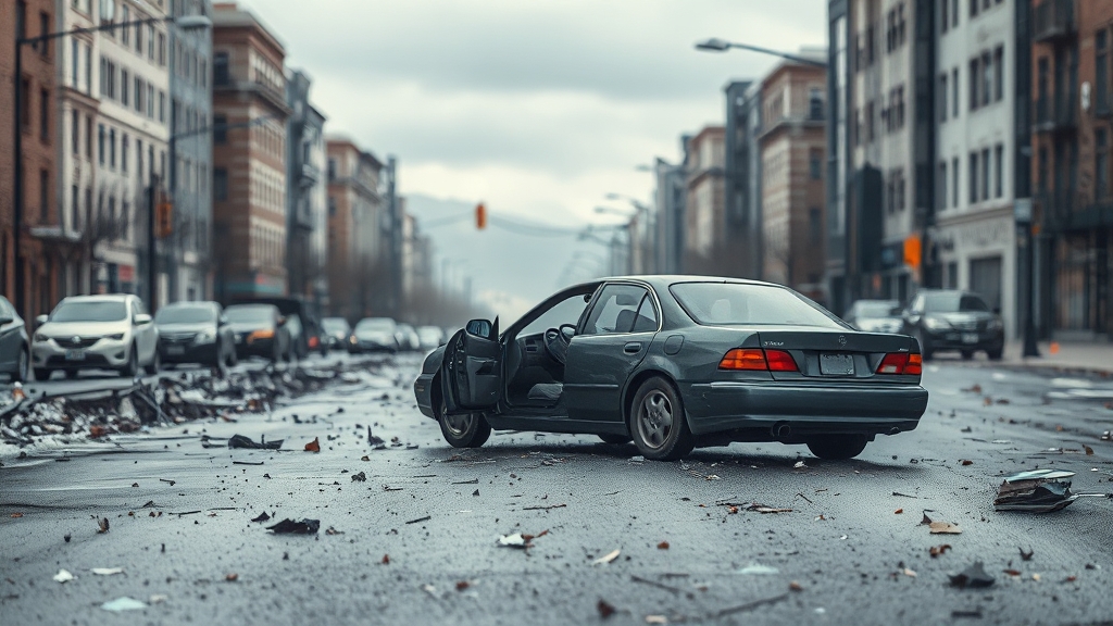 무보험차량 사고란? (realistic 스타일)